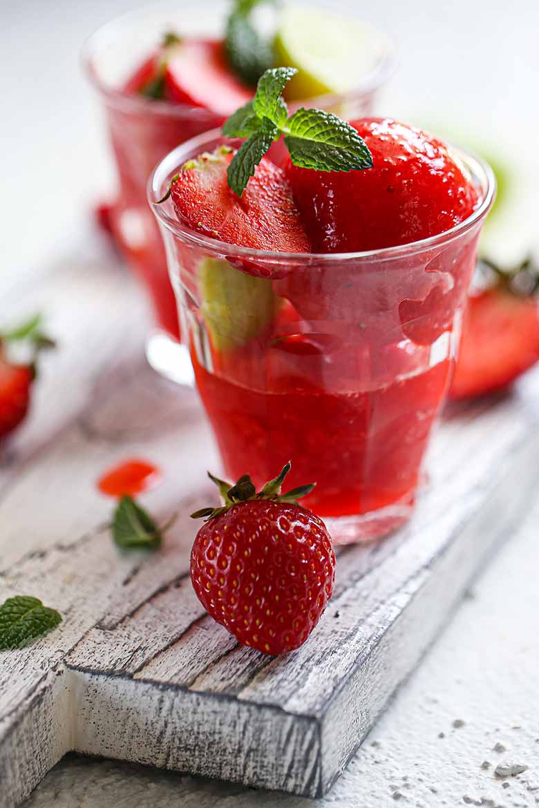 Strawberry-Lime Sorbet