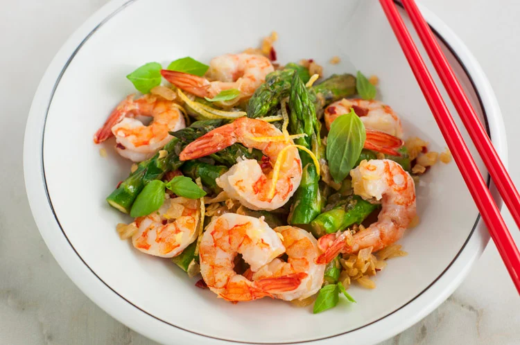 One-Pan Lemon-Pepper Shrimp with Asparagus