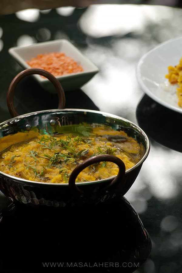 Authentic Indian Masoor Dal with Cumin
