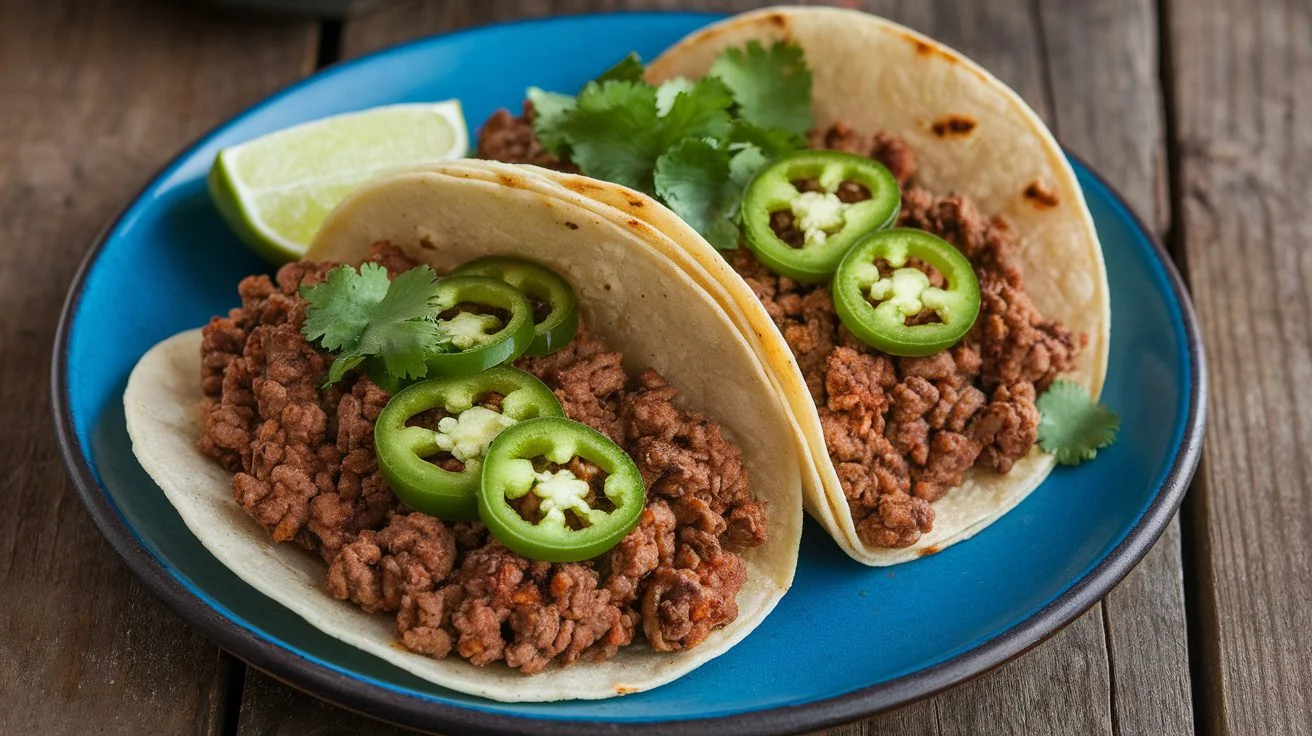 Ranchera-Style Beef Tacos with Charred Pineapple