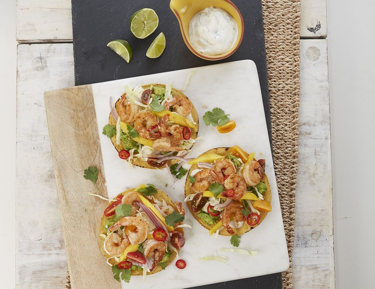Corridos-Style Shrimp & Corn Tostadas