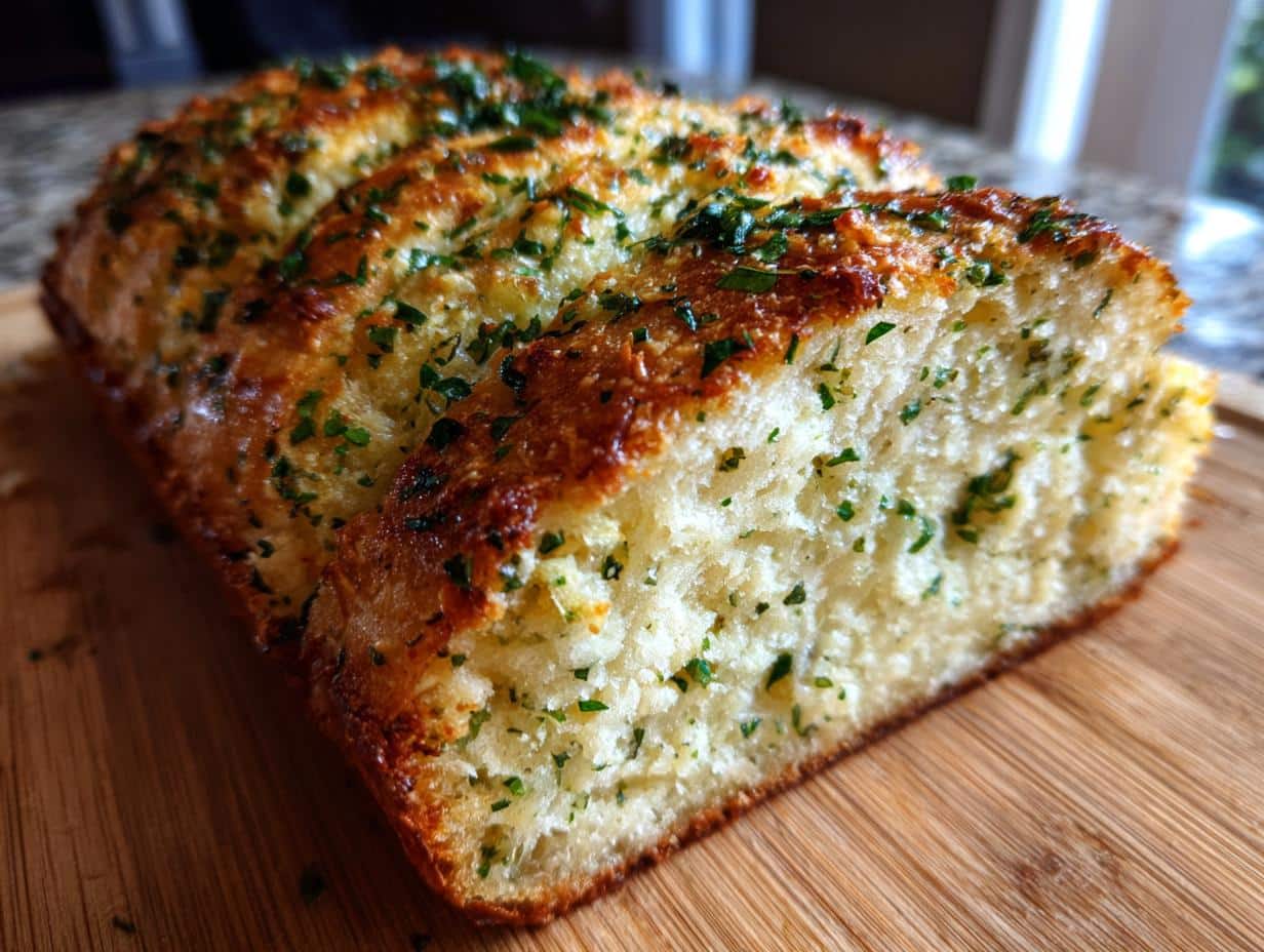 Herb & Garlic Garlic Parmesan Keto Bread