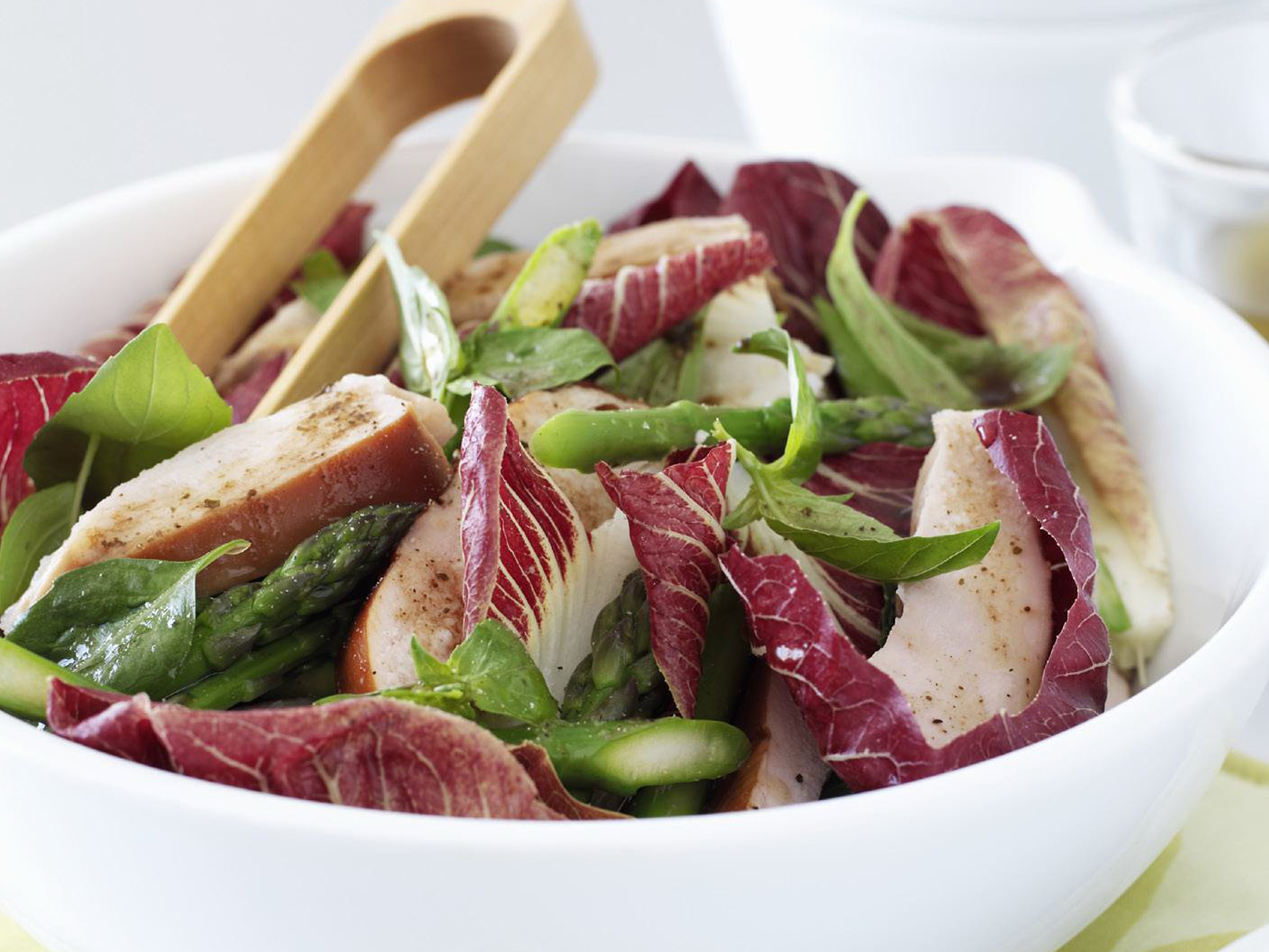 Bitter Orange Herb Chicken with Radicchio Salad