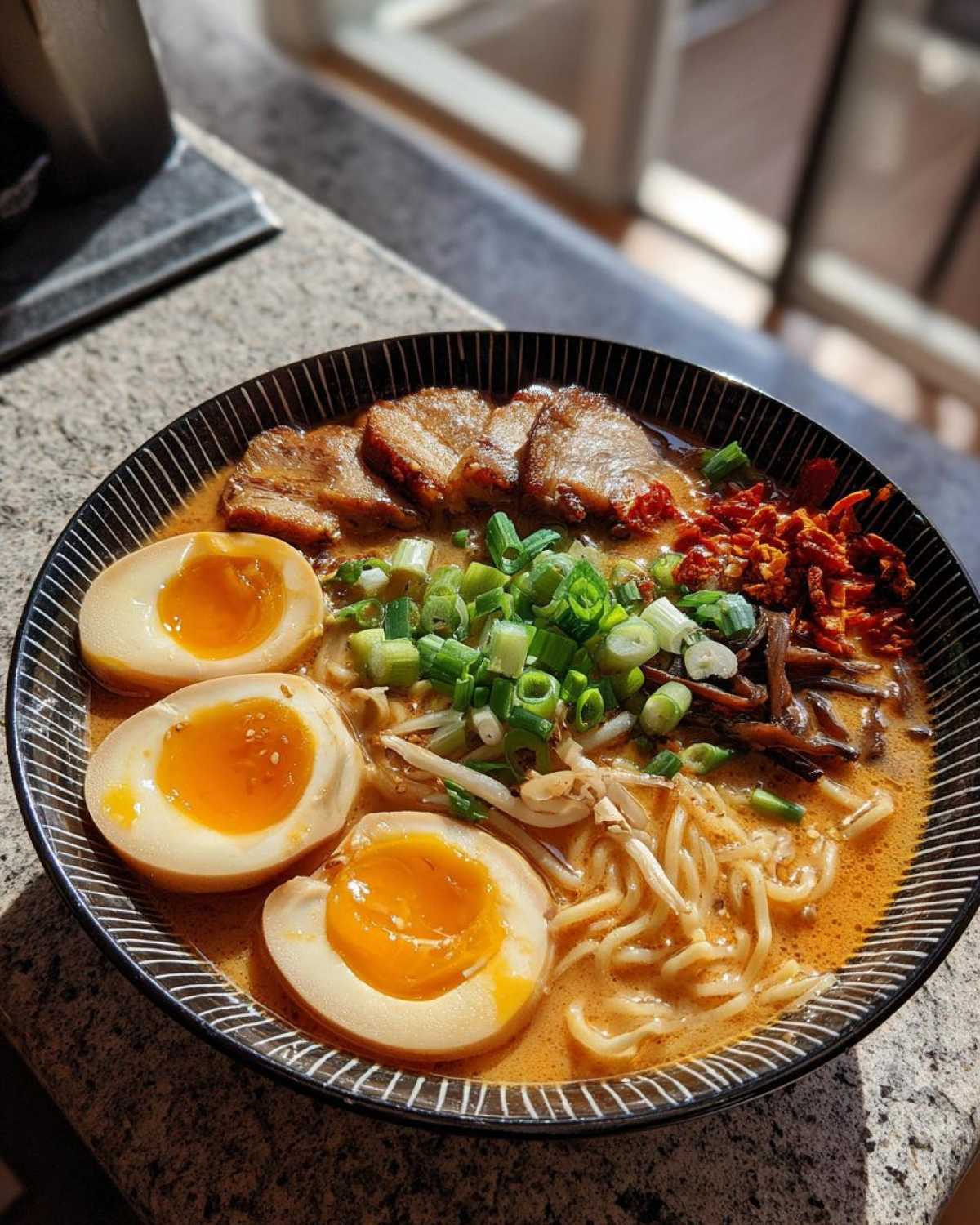 Traditional Tonkotsu Ramen with 12-Hour Pork Bone Broth
