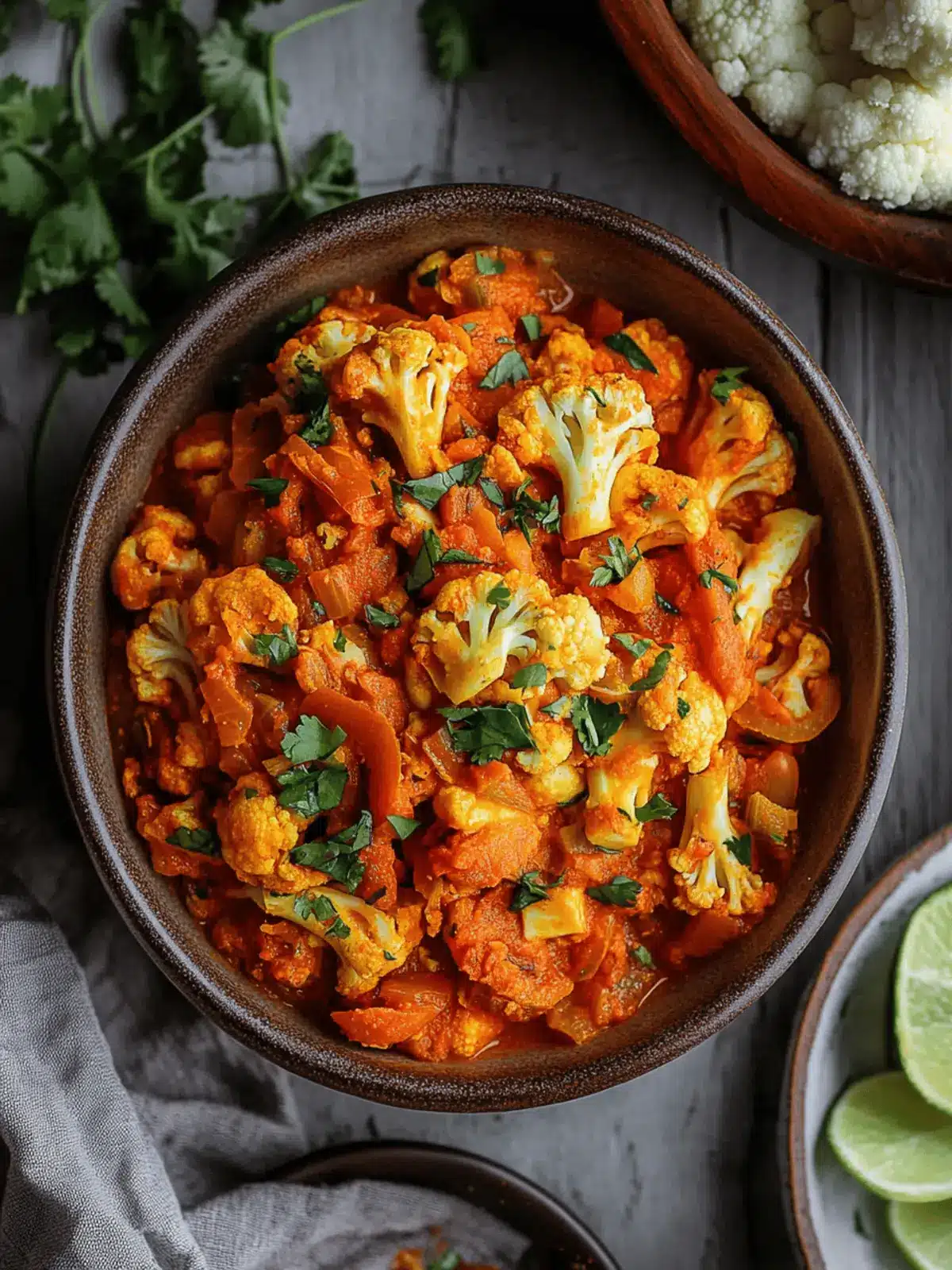 Cauliflower & Zucchini Stew with Lemon Thyme