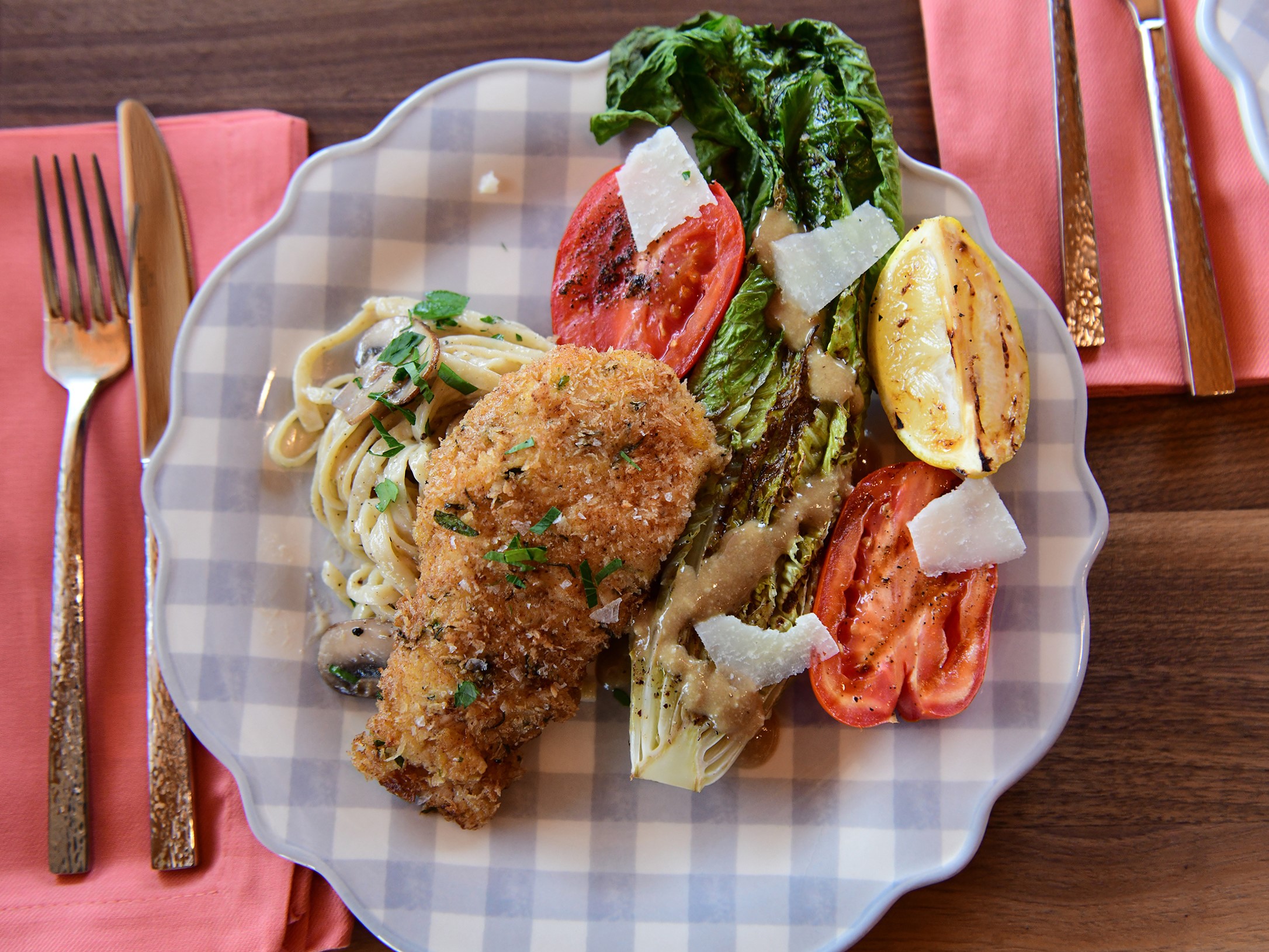 Crispy Herb-Crusted Chicken with Avocado Cream