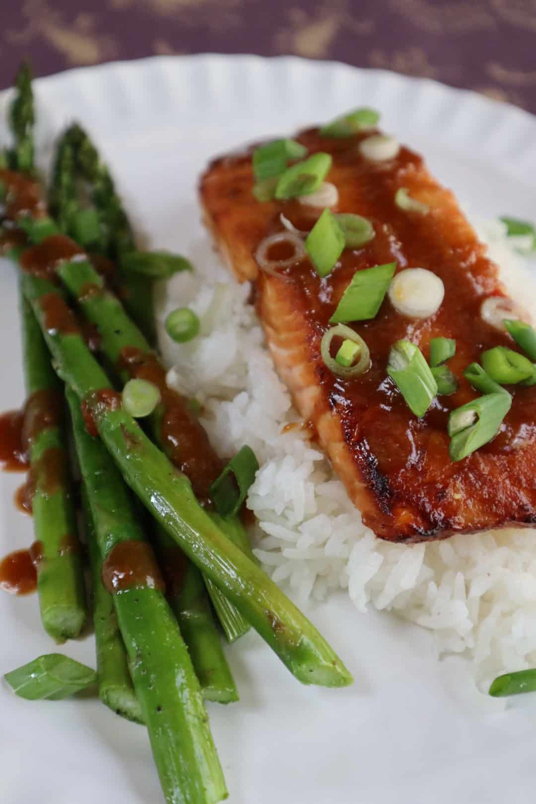 Honjozo Miso-Glazed Salmon with Pickled Ginger