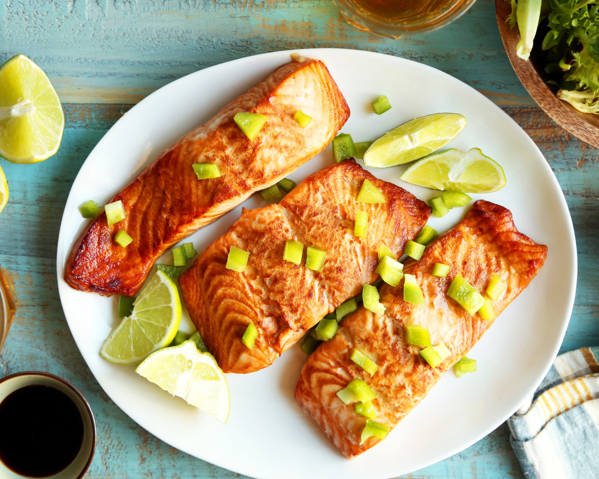 Authentically Brewed Sake-Marinated Salmon