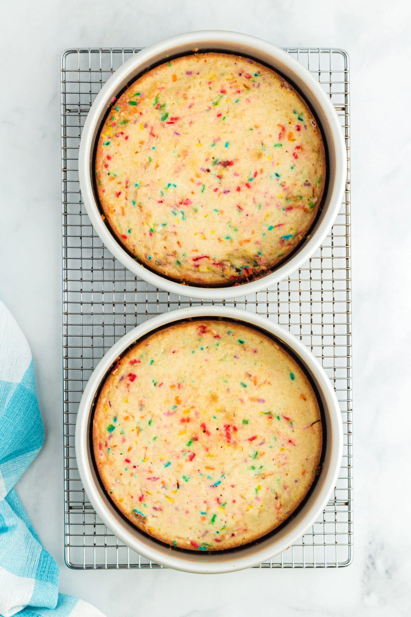 Rainbow Funfetti Pancake Tower