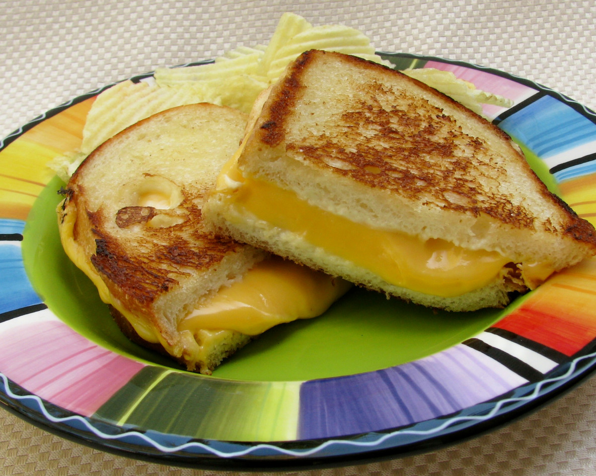 Low-Height Grilled Cheese Sandwich