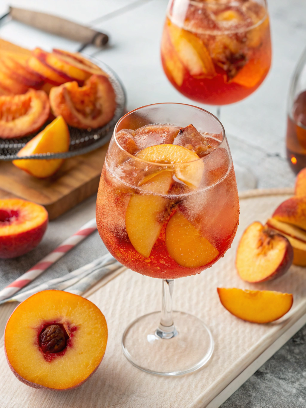 Peach-Basil Aperol Spritz