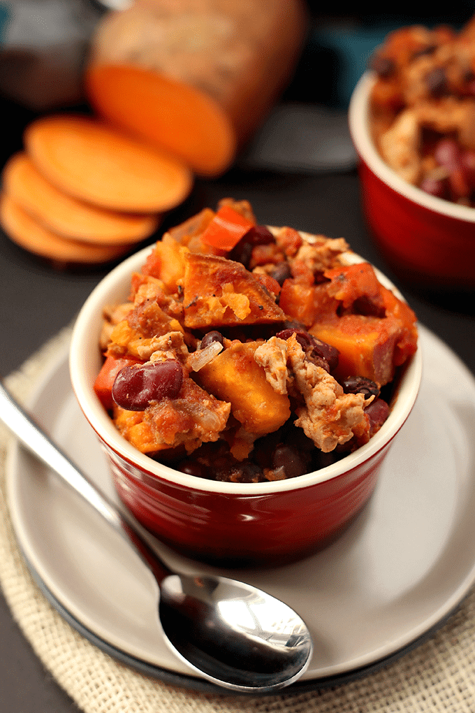 Spiced Turkey Sweet Potato Chili