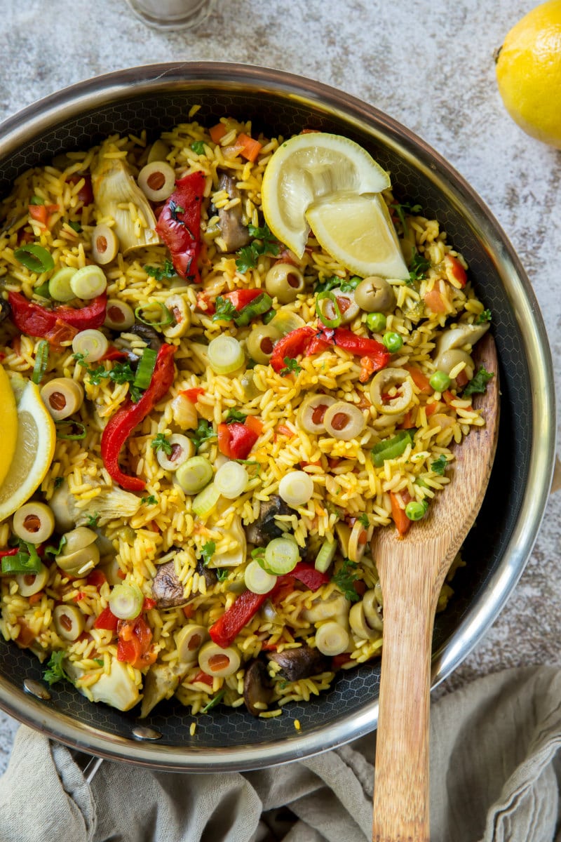 Saffron-Infused Spanish Vegetable Paella
