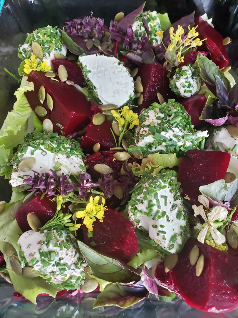 Herb-Roasted Beetroot & Goat Cheese Salad