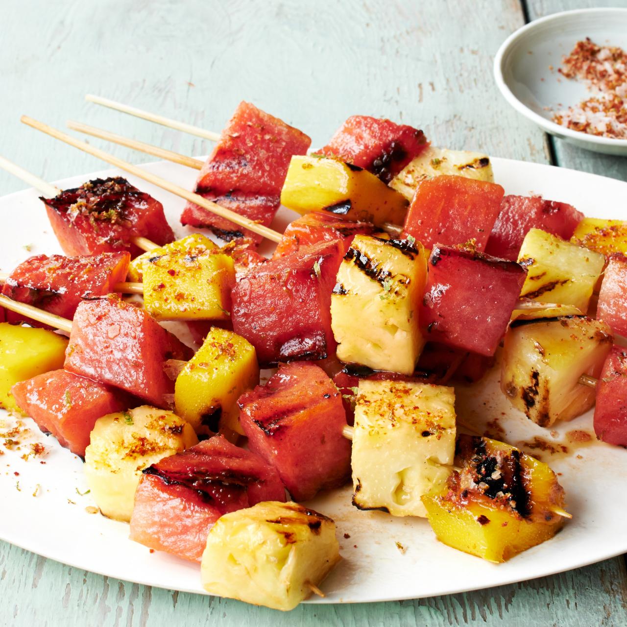 Neal's Interactive Fruit Skewers with Honey-Lime Glaze