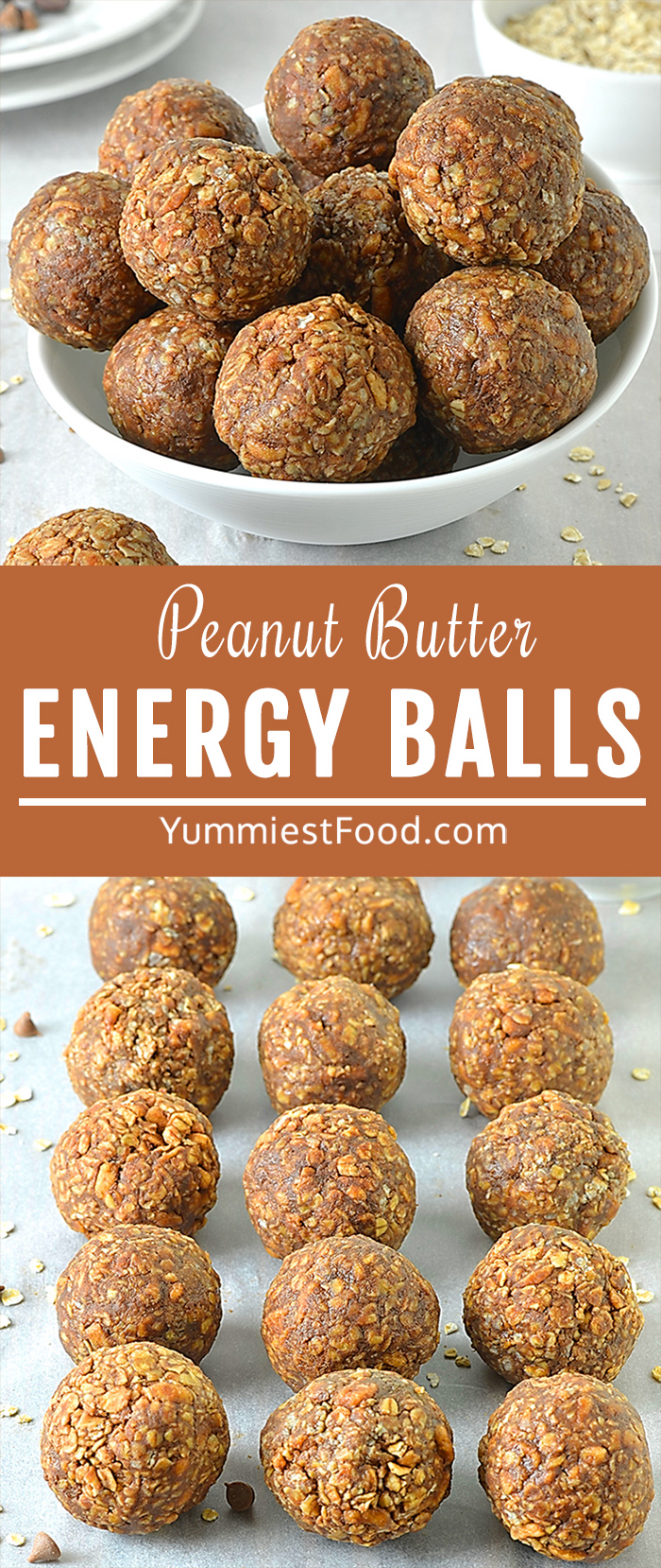 No-Bake Chocolate Peanut Butter Energy Balls