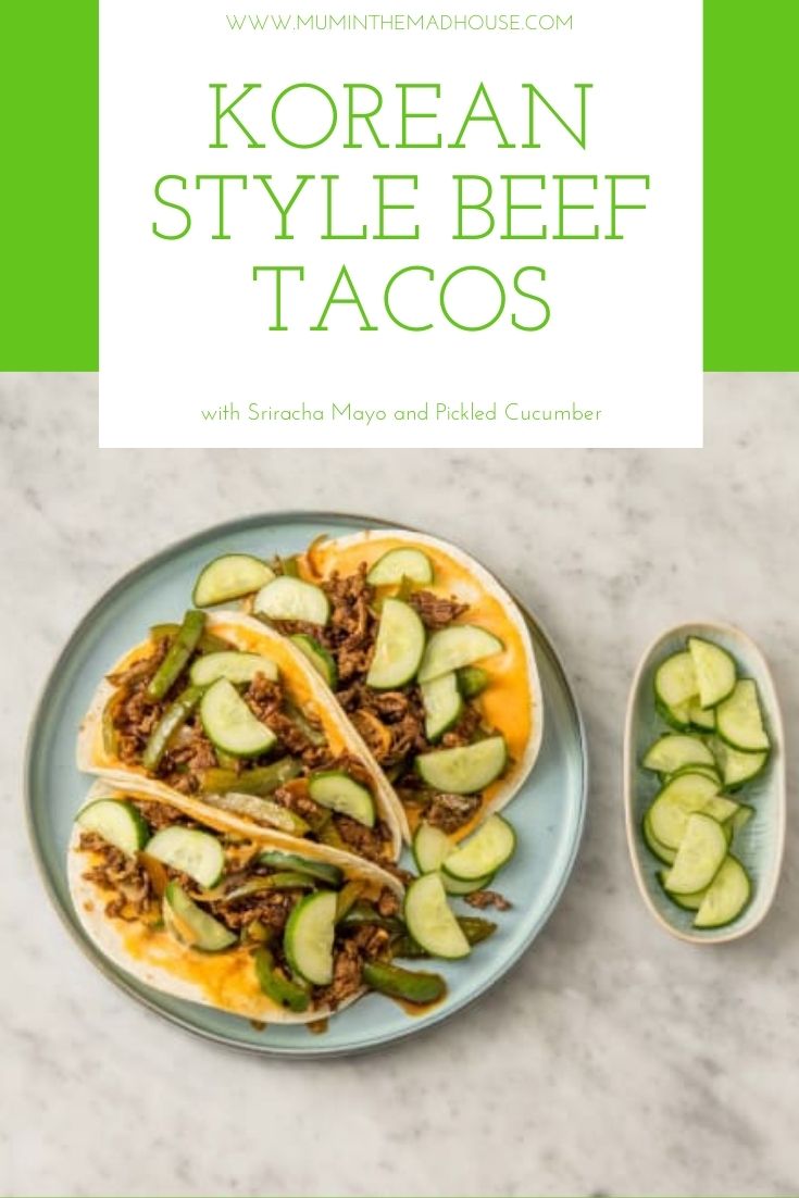 Korean-Style Beef Tacos with Gochujang Slaw