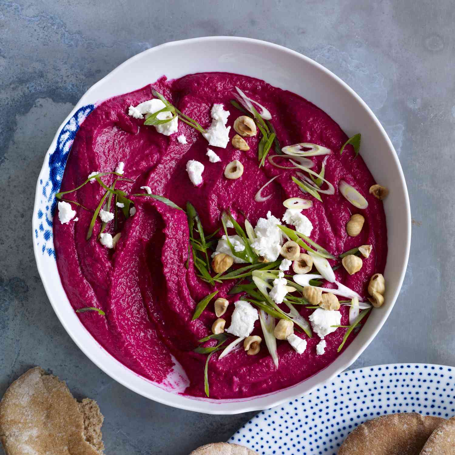 Pixel-Perfect Beetroot Hummus with Za'atar