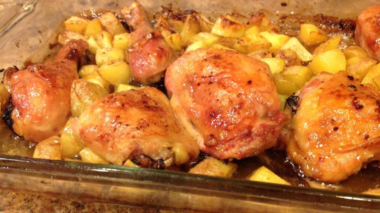 Herb-Roasted Chicken with Maple Glaze