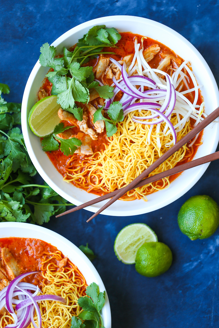 Khao Soi Coconut Curry with Tamarind-Infused Chicken