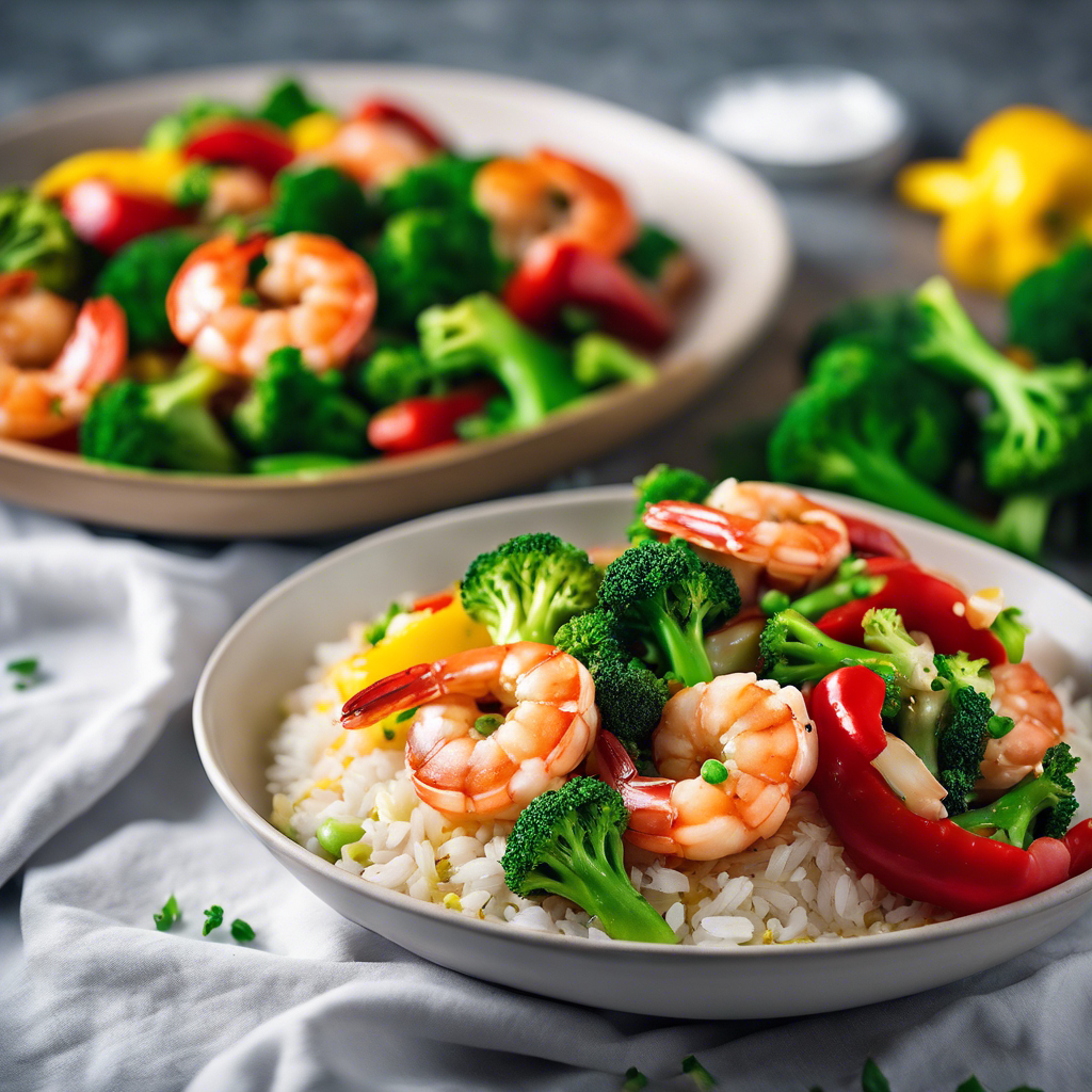 Korean-Style Garlic Butter Shrimp Stir-Fry