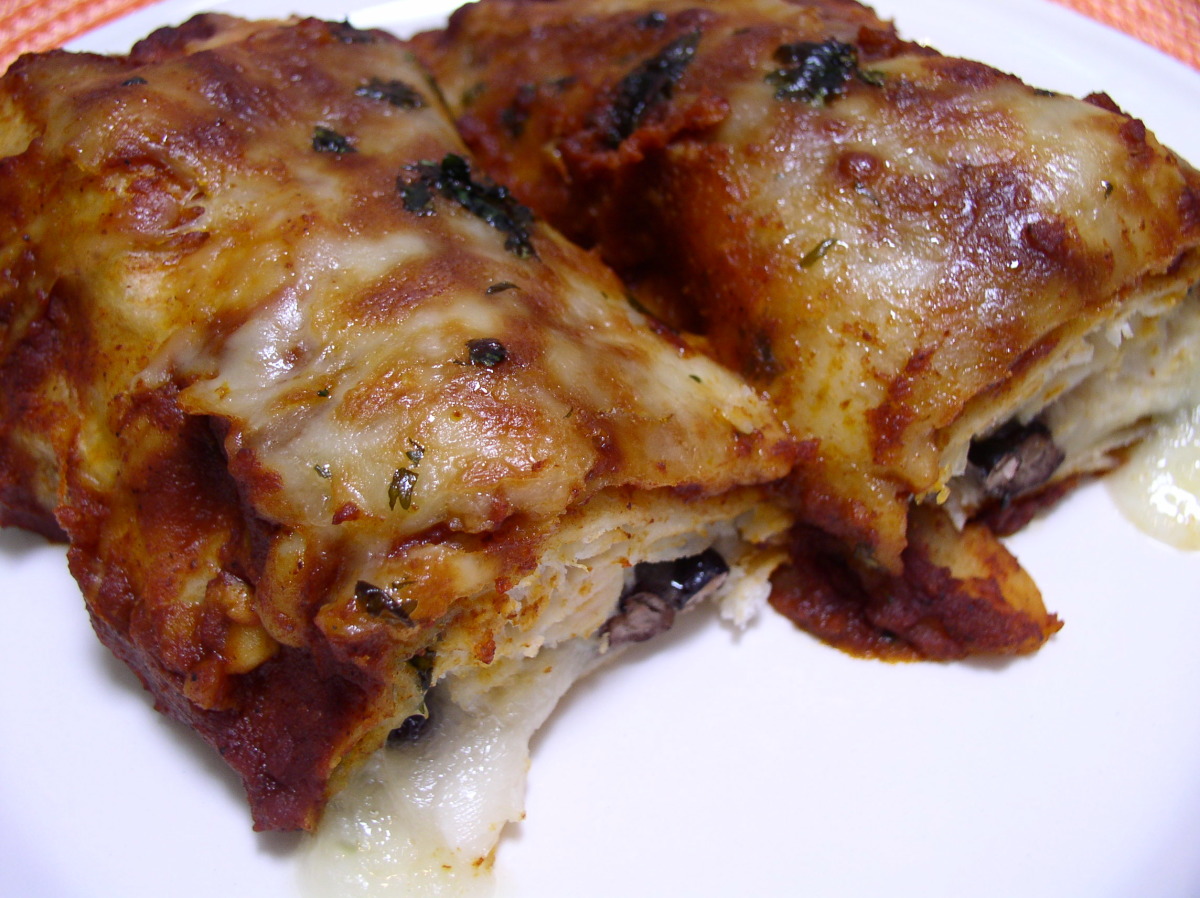 Mexican-Style Chicken and Black Bean Enchiladas