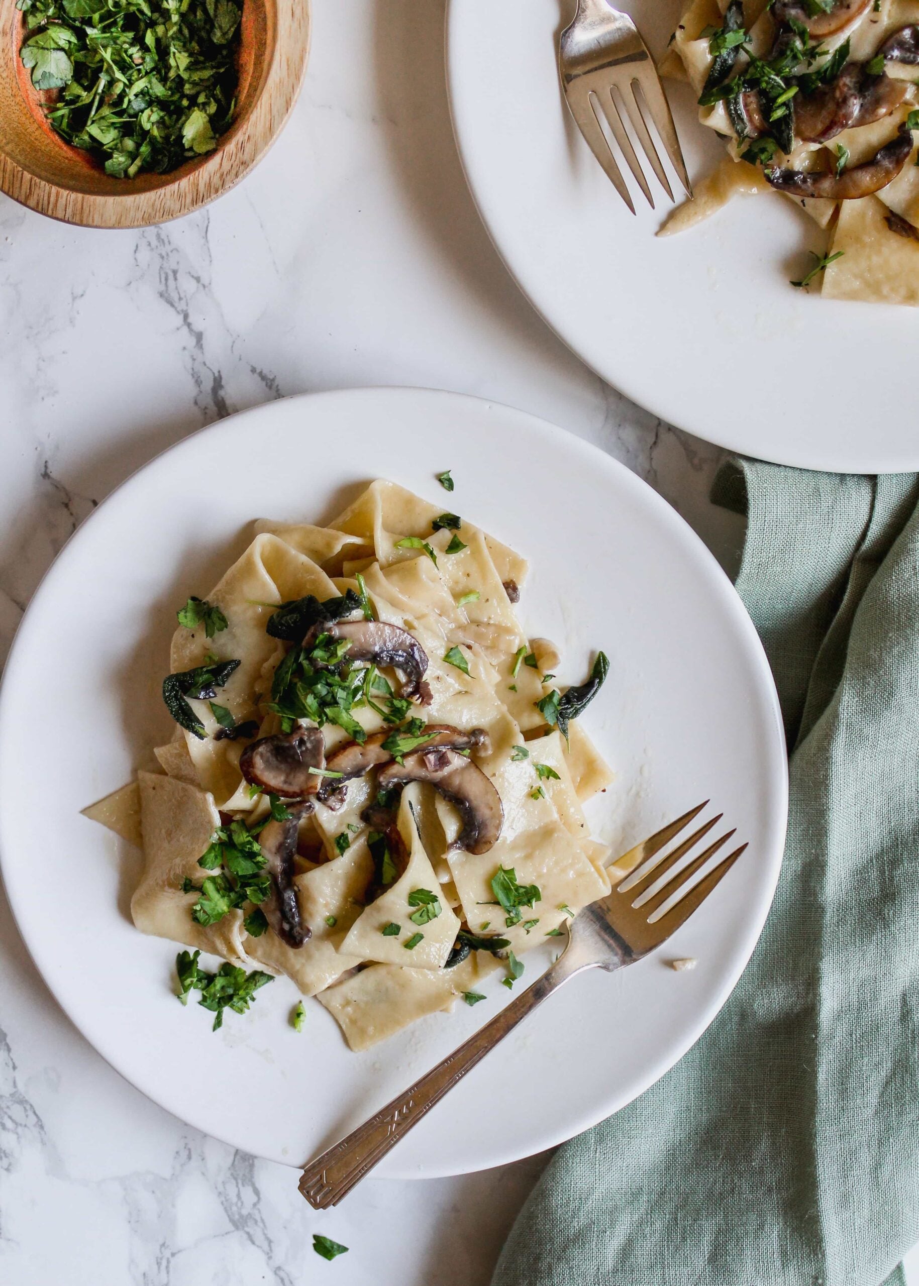 Perfectly Creamy Truffle Mushroom Pasta