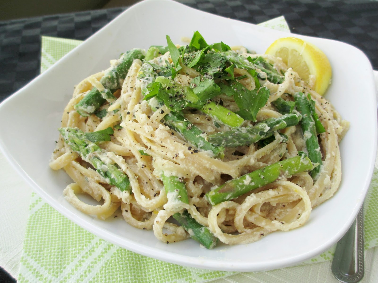 Best-Kept Secret Fettuccine Alfredo with Asparagus