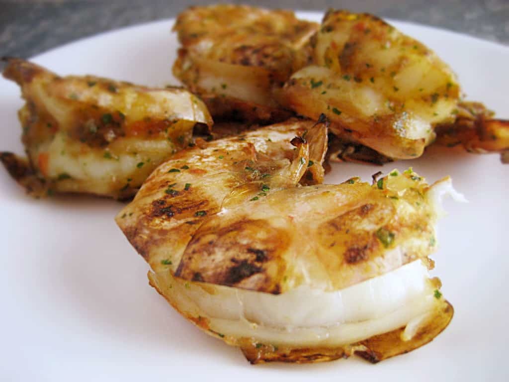 Puerto Rican Sofrito Shrimp Skewers