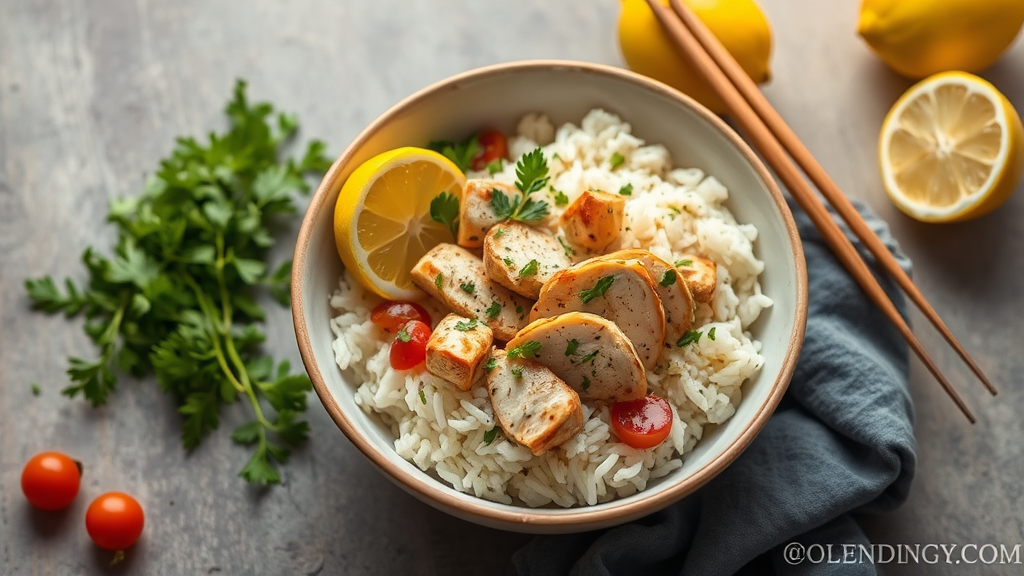 Lemon-Herb Chicken & Herb Rice Bowl