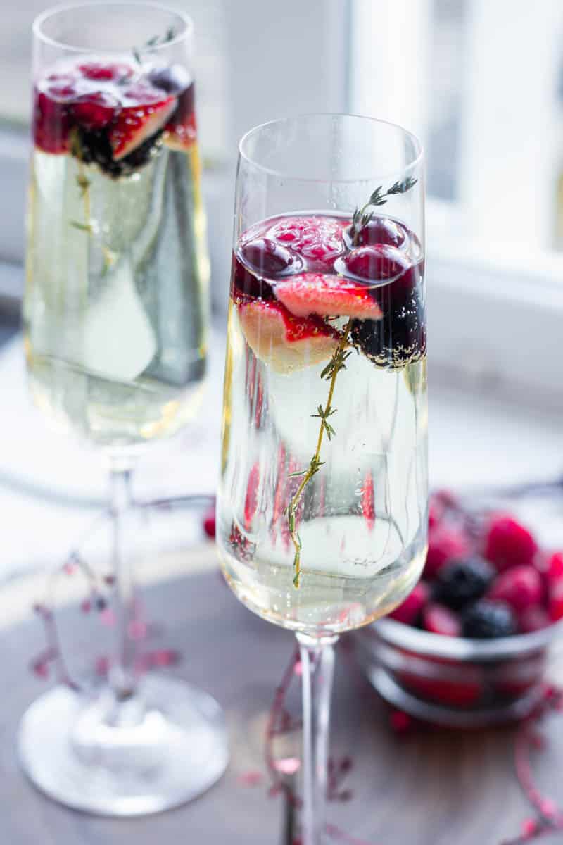 Berry-Infused Hugo Spritz