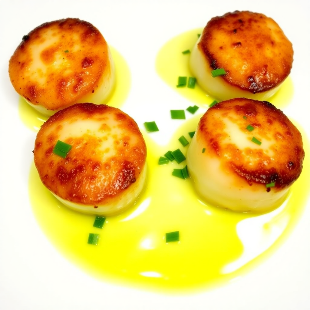 Aperol-Infused Seared Scallops with Lemon