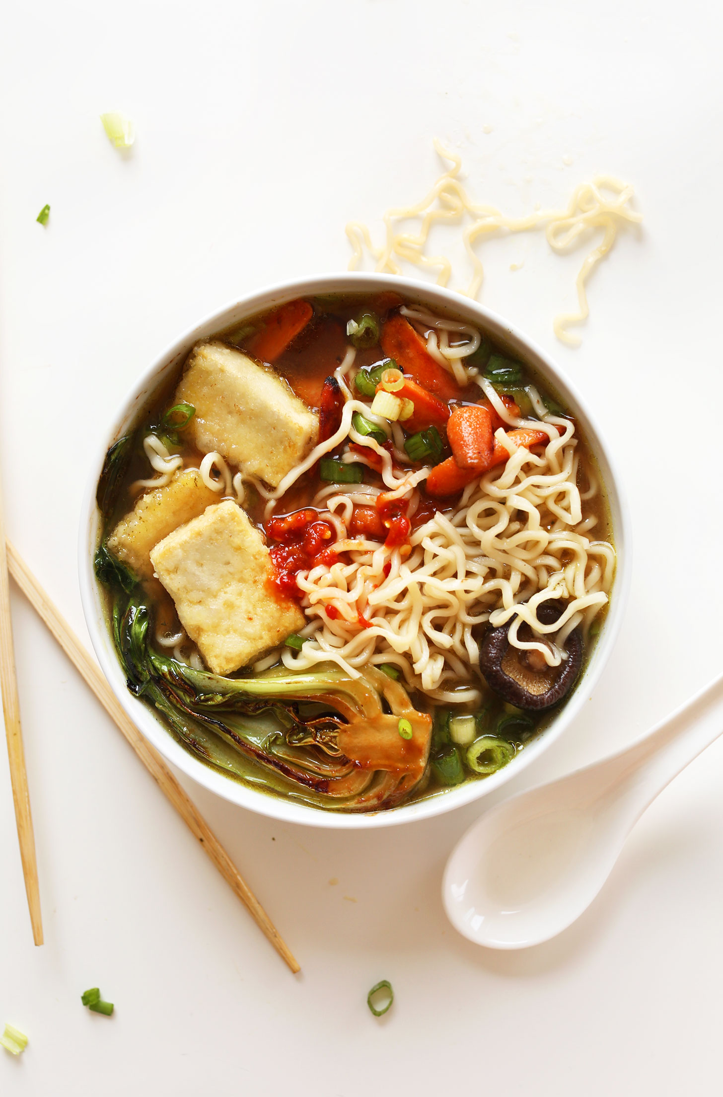 Authentic Vegan Ramen with Mushroom Broth