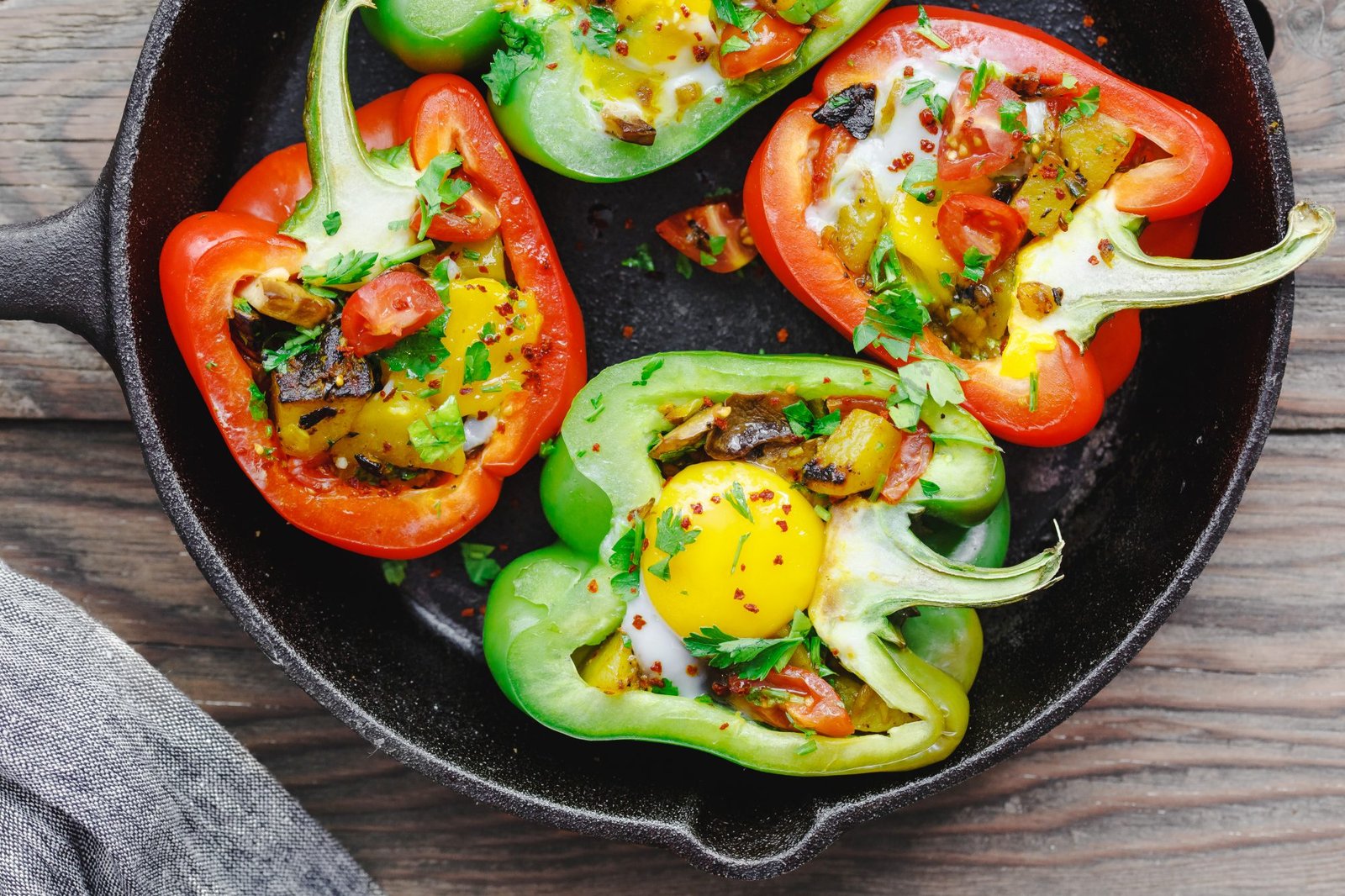 Potato Shader Stuffed Peppers