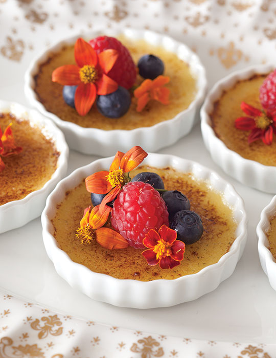 Vanilla Bean Crème Brûlée with Citrus Zest