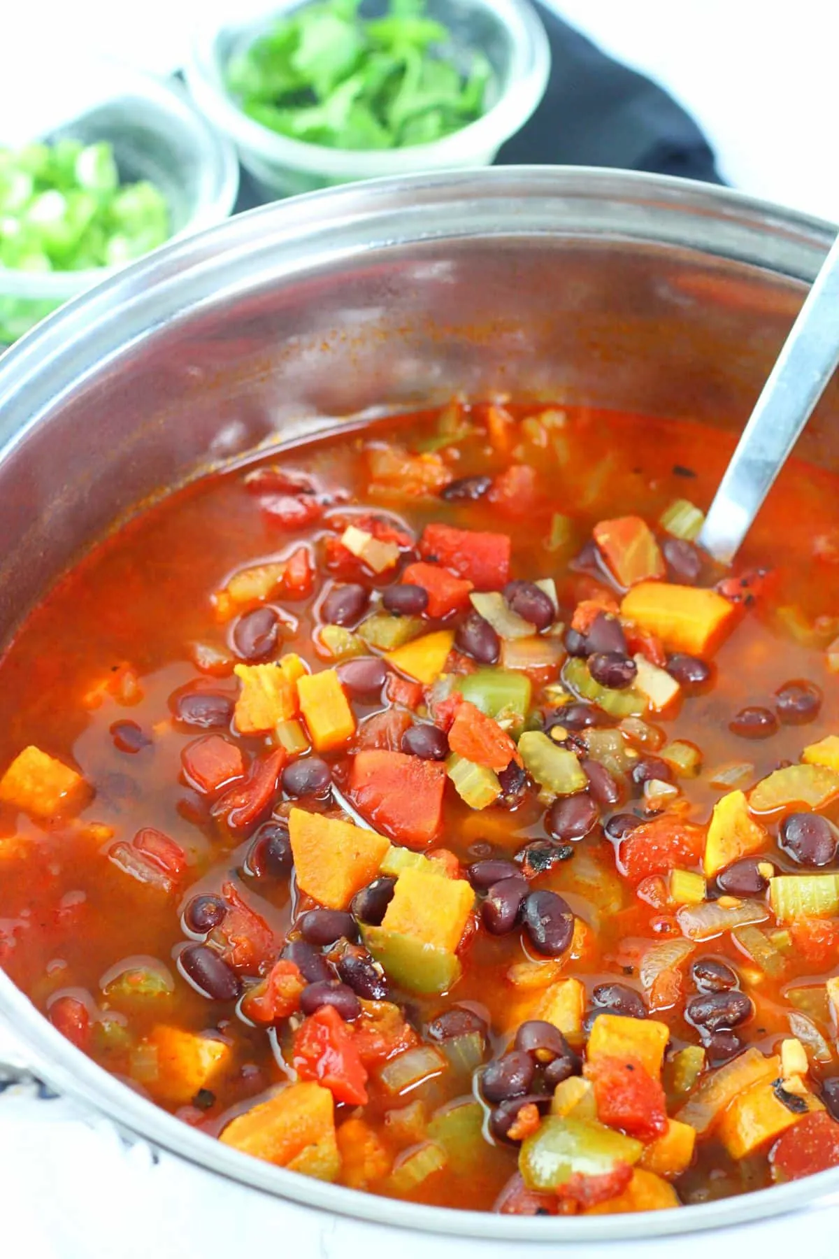 Authentic Era-Style Spiced Sweet Potato & Black Bean Soup