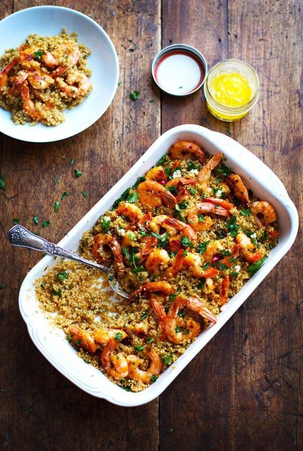 Garlic-Butter Shrimp with Lemon-Herb Quinoa