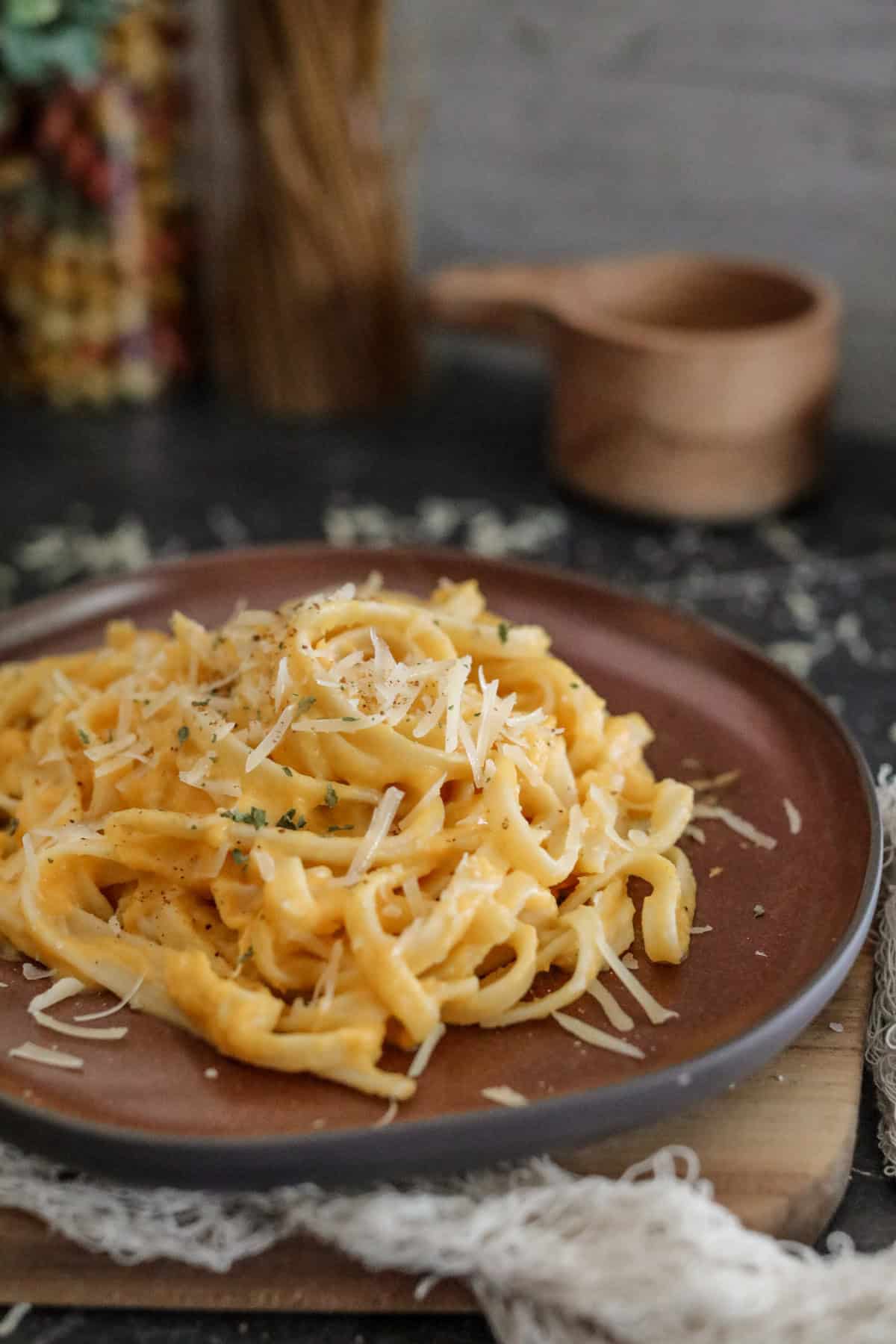 Creamy Spinach & Hidden Butternut Squash Alfredo