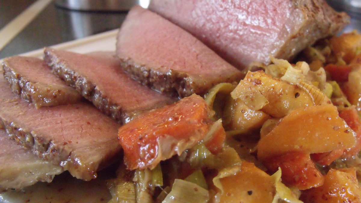Maple-Bourbon Glazed Beef Brisket