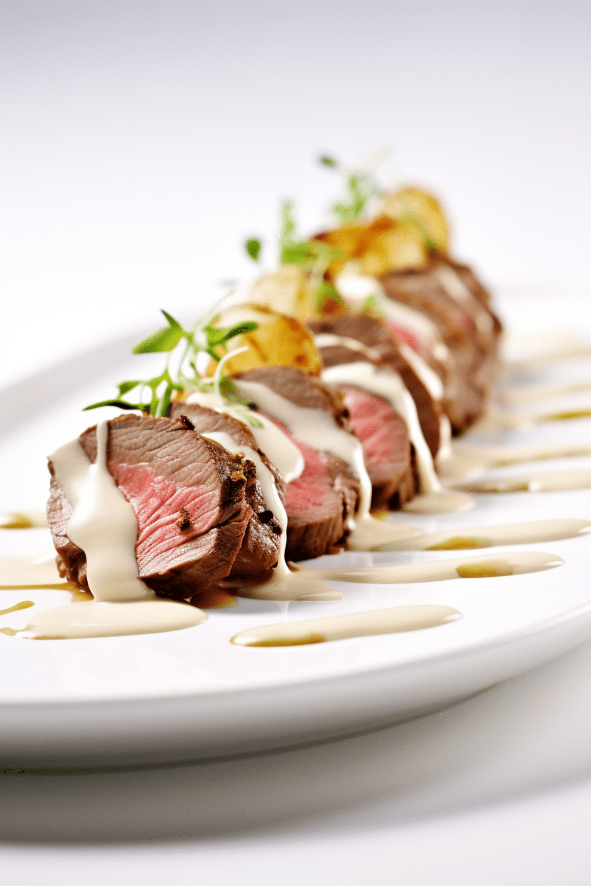 Keto Herb-Crusted Beef Tenderloin with Garlic-Butter Sauce