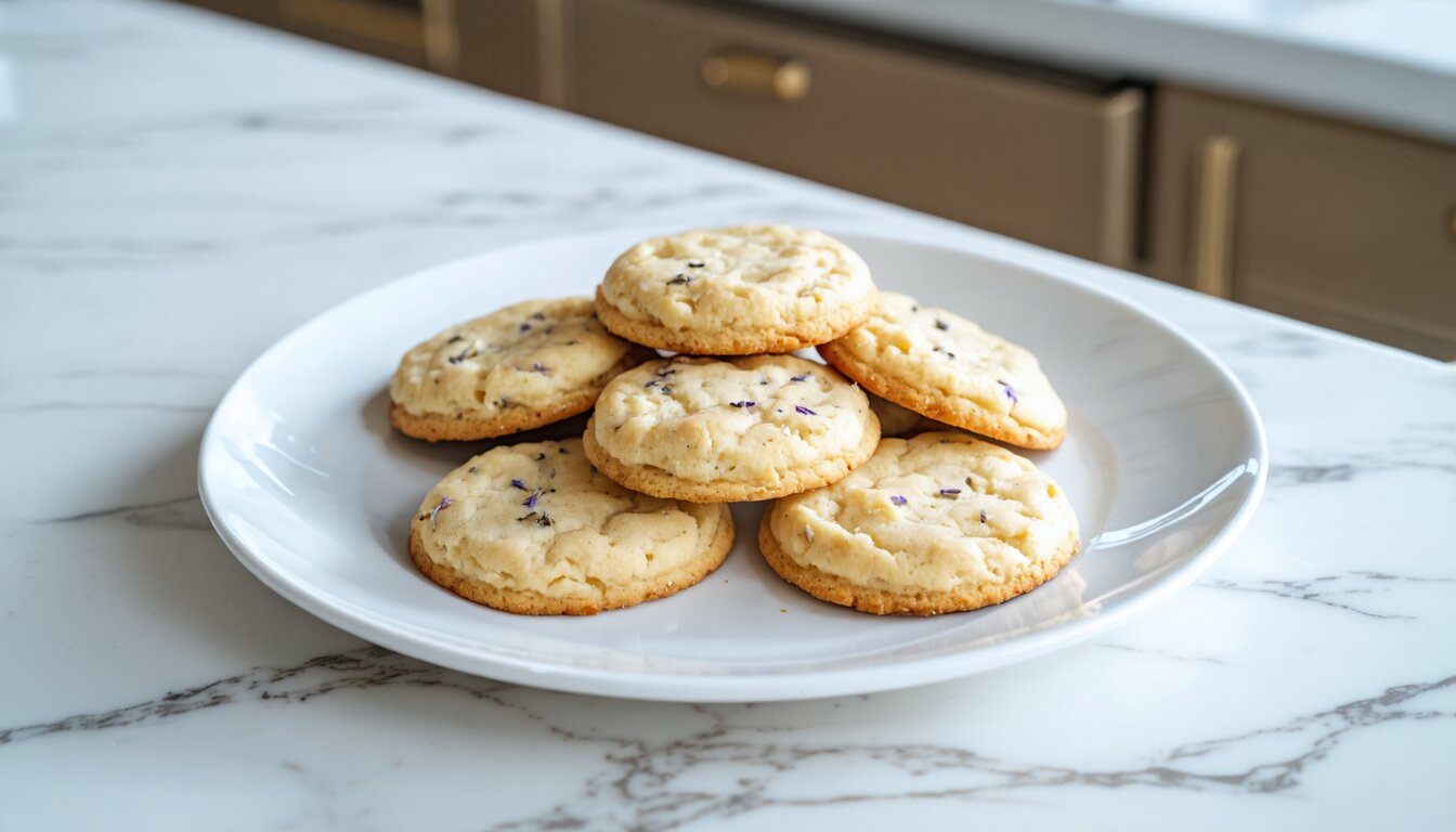 Lavender-Honey Shortbread Cookies