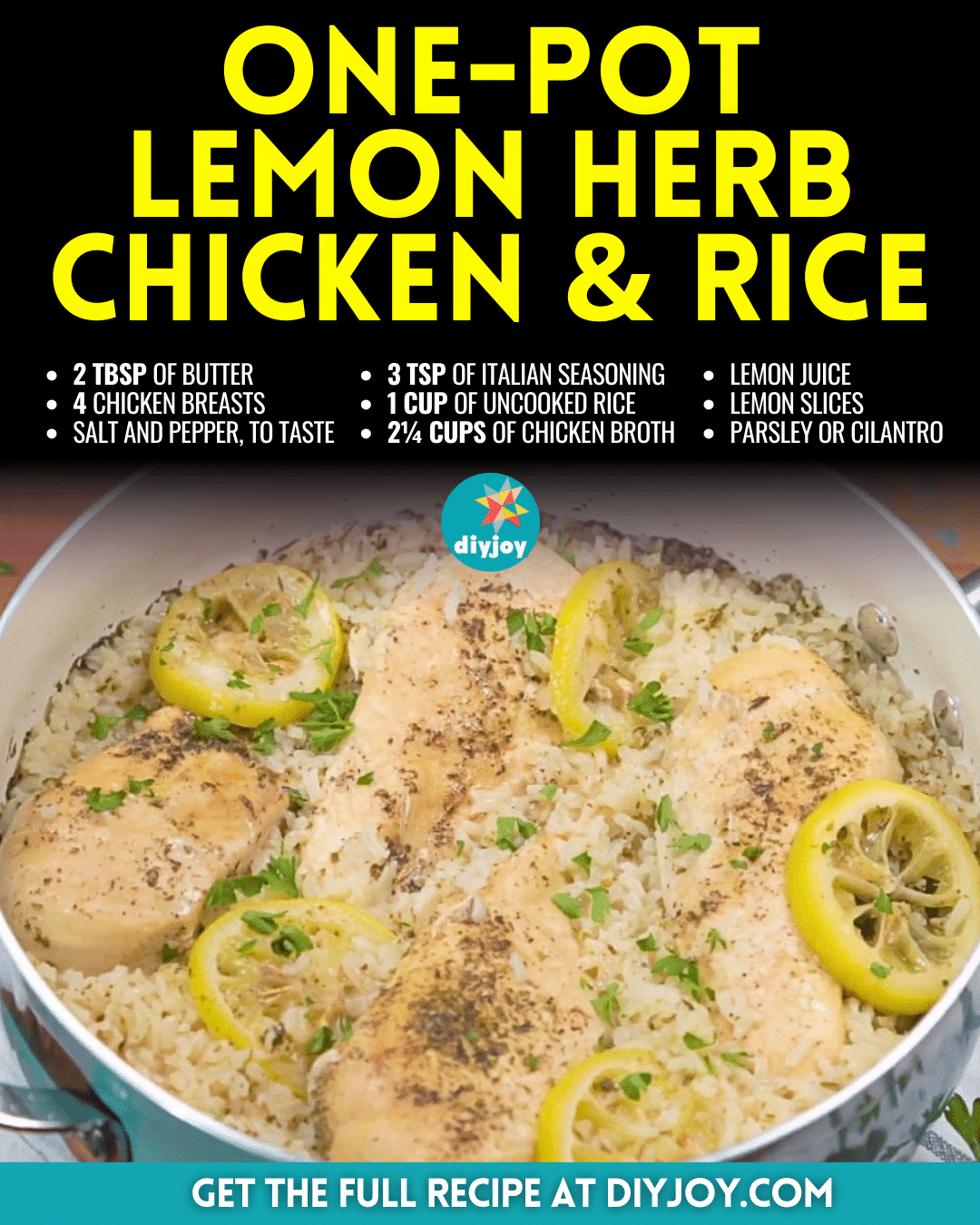 One-Pot Lemon Herb Chicken with Lemon Rice