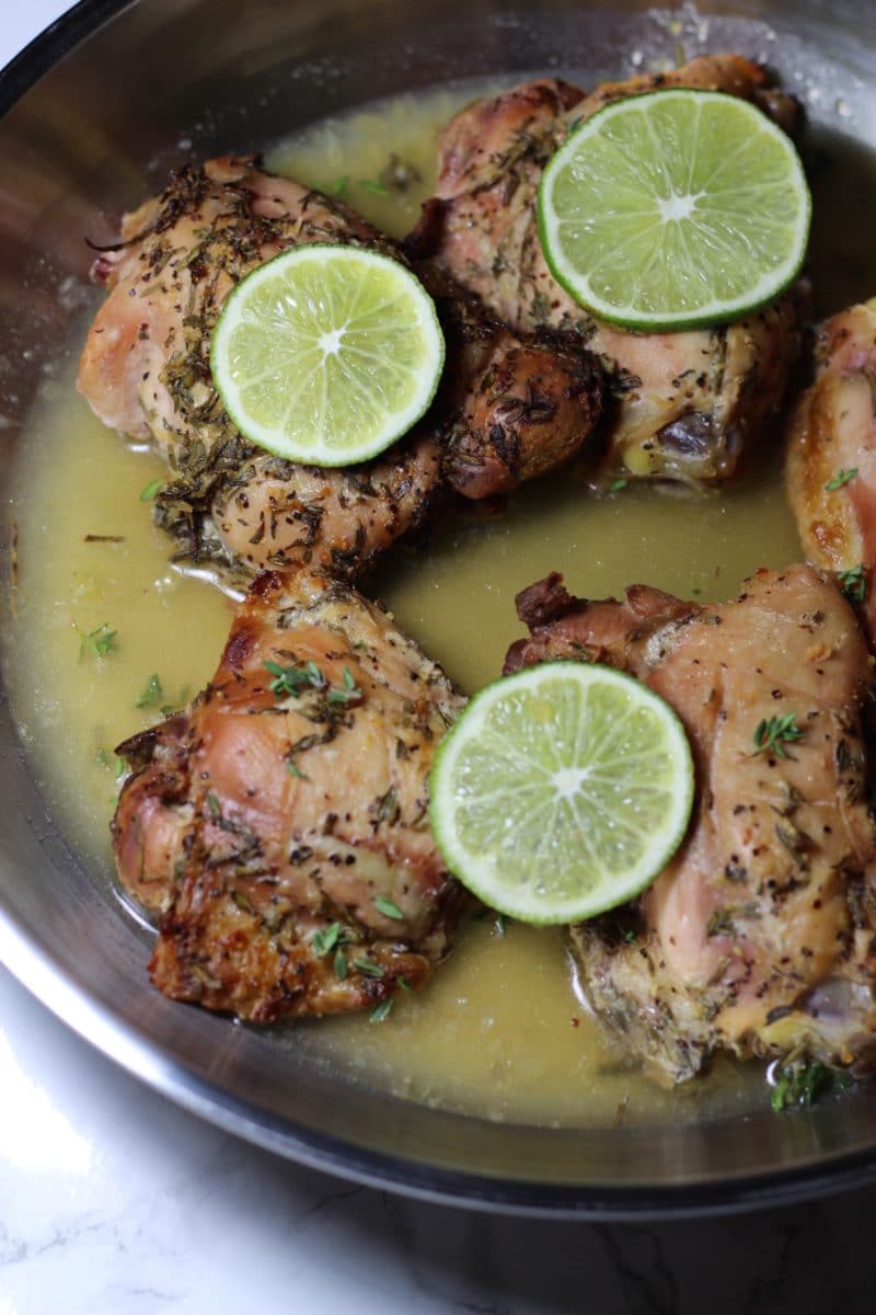 Rosemary & Thyme Crusted Chicken with Lemon