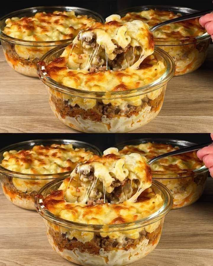 Housing-Style Cheesy Baked Pasta Casserole