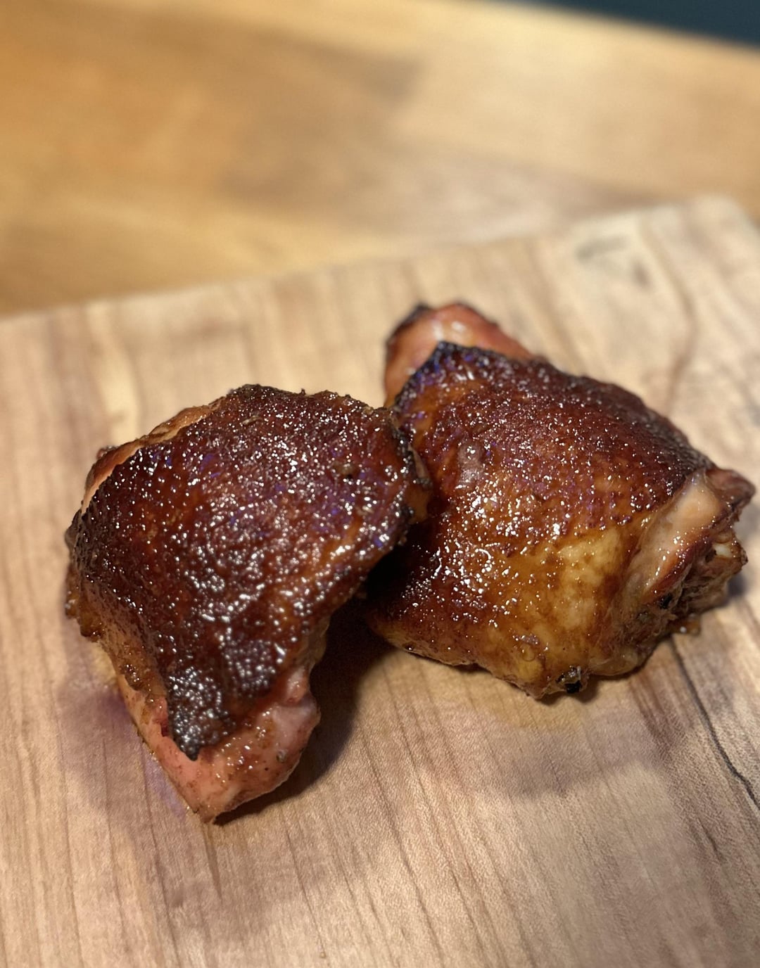 Crispy Sesame-Ginger Glazed Chicken Thighs