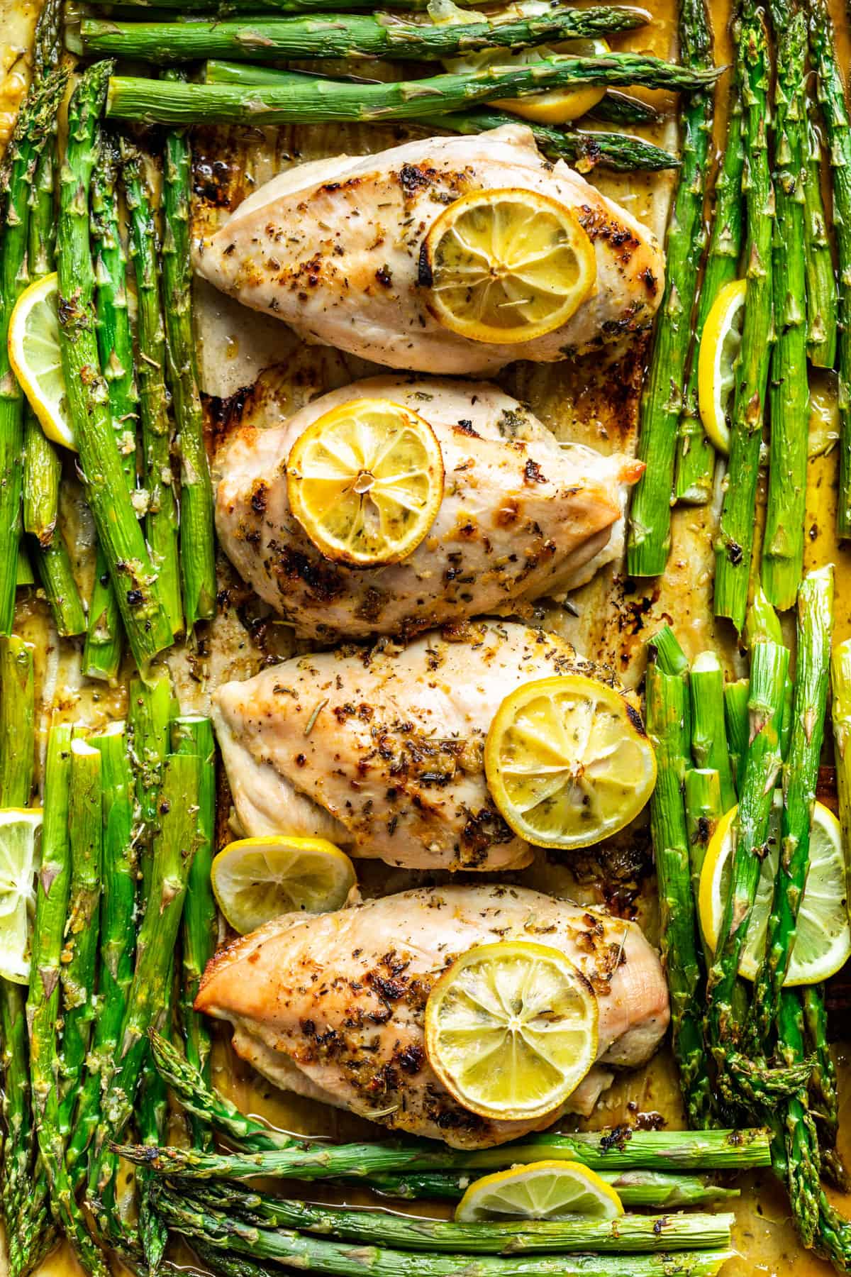 Lemon-Herb Sheet Pan Chicken with Asparagus and Potatoes