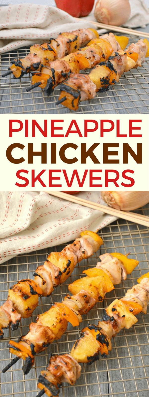 Tiki-Style Pineapple-Ginger Chicken Skewers