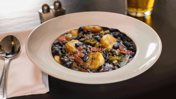 Nigerian-Style Plantain & Black Bean Stew