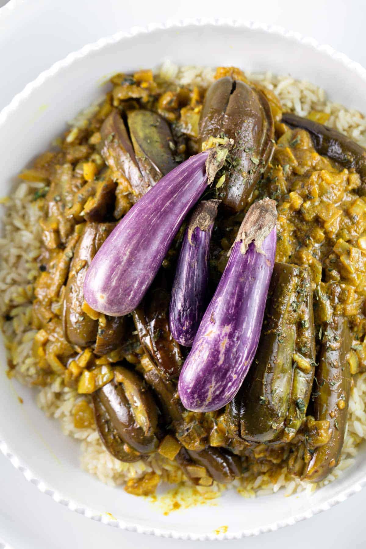 Creamy Coconut Eggplant Curry (Vegan Instant Pot)