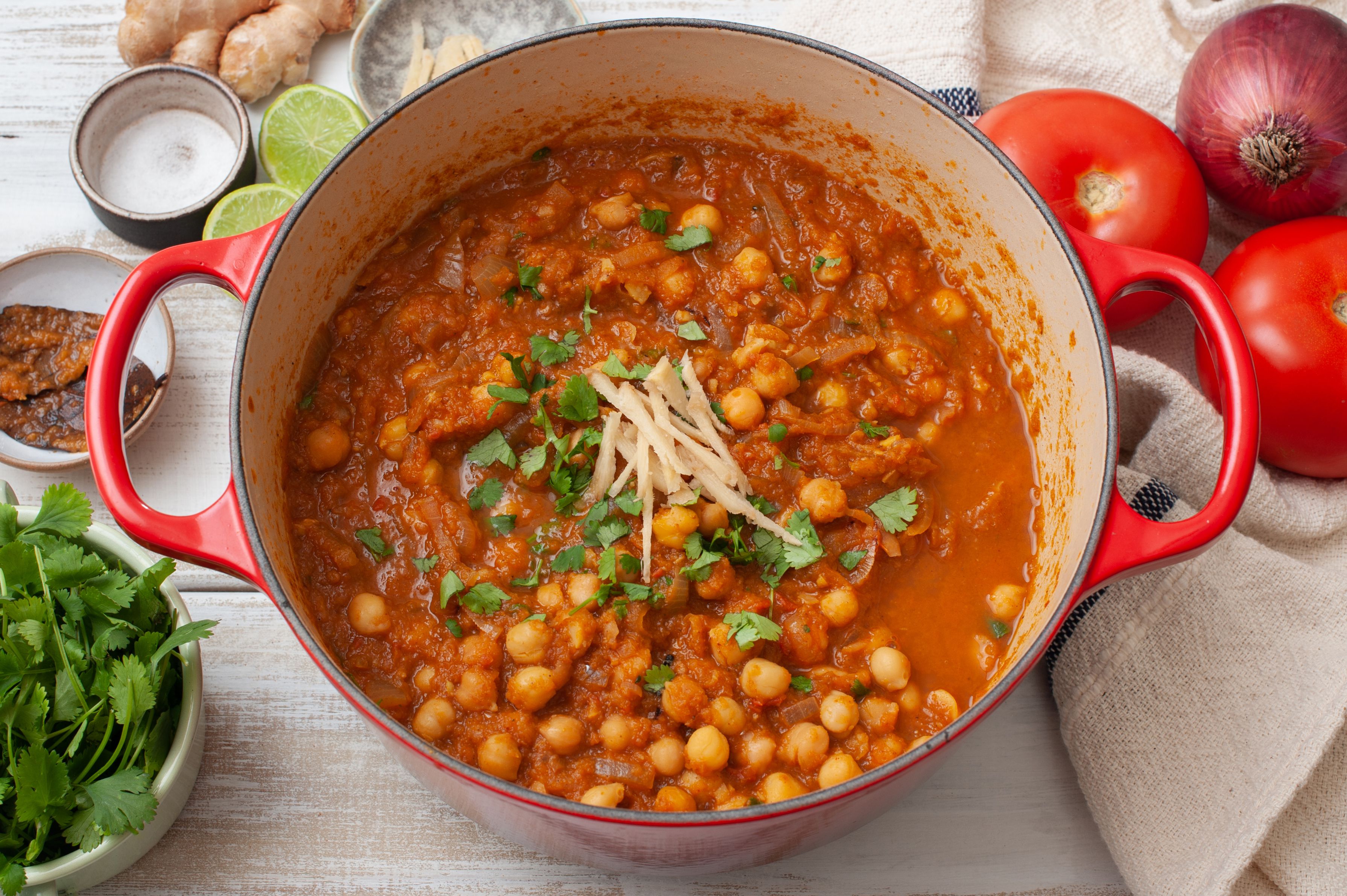 Authentic Chole Bhature with Tomato-Onion Tadka